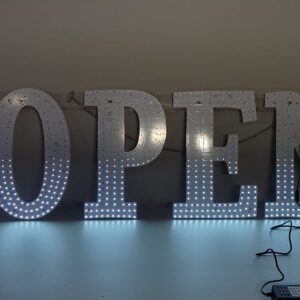 40" x 14" Large LED Open Sign with Remote Control High Bright Visibility